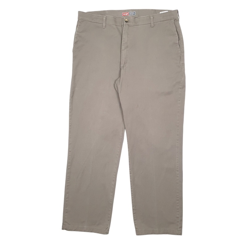 Mens Wrangler Beige Chino Cotton Blend  Trousers Mens W38 L32