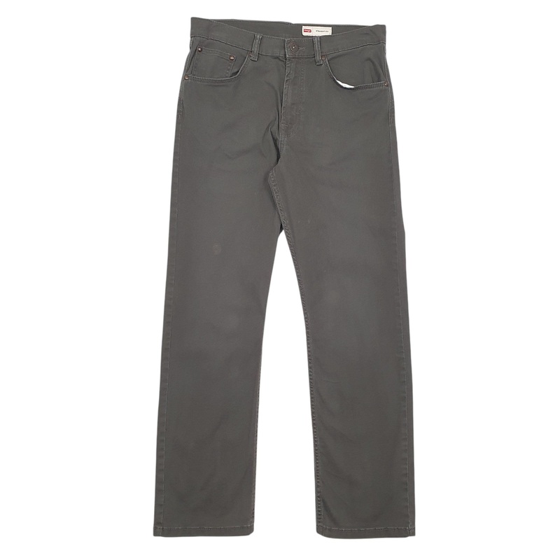 Mens Wrangler Grey Chino Cotton Blend  Trousers Mens W31 L30