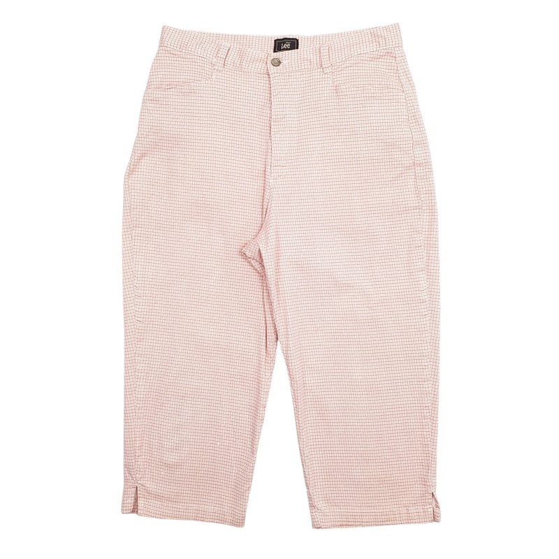 Womens Lee Capri Pink Chino Cotton  Trousers Womens UK12