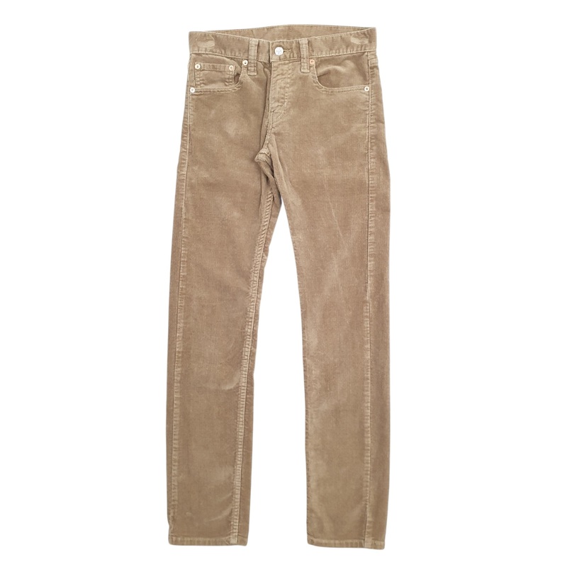 Womens Levis 511 Khaki Corduroy Cotton  Trousers Womens UK10