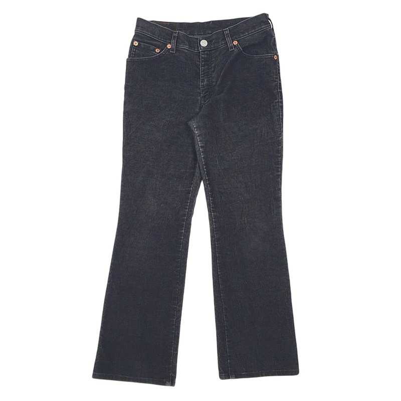 Womens Levis Black Corduroy Cotton Blend  Trousers Womens UK12