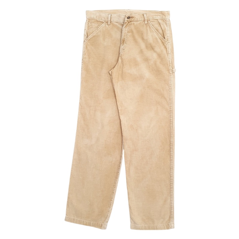 Mens Lee Beige Corduroy Cotton Blend  Trousers Mens W34 L34