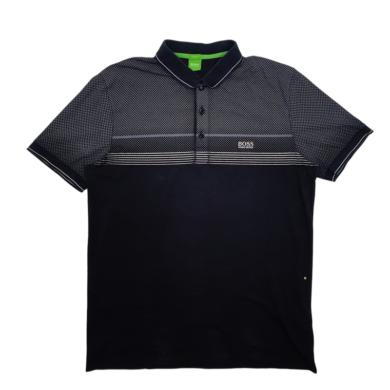 Hugo Boss Slim Fit Short Sleeve Cotton Blend Polo Shirt Mens L