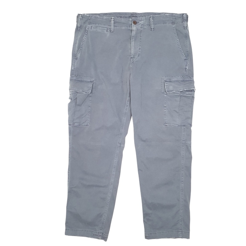 Mens American Eagle Flex Combat Utility Blue Cargo Cotton  Trousers Mens W36 L27