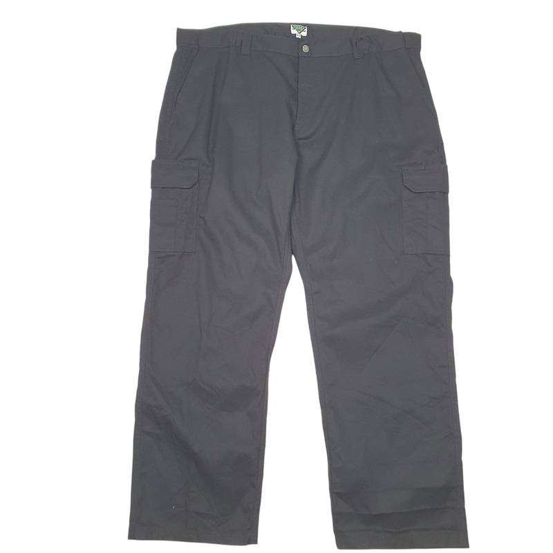 Mens Gatts Workwear Combat Utility Black Cargo Cotton  Trousers Mens W46 L34