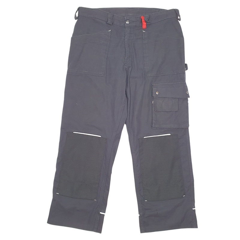 Mens Ha Vep Workwear Utility Navy Cargo Cotton  Trousers Mens W38 L29