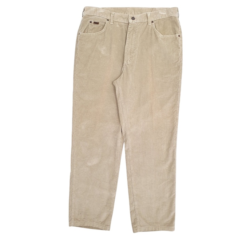 Mens Lee Beige Corduroy Cotton Blend  Trousers Mens W36 L30