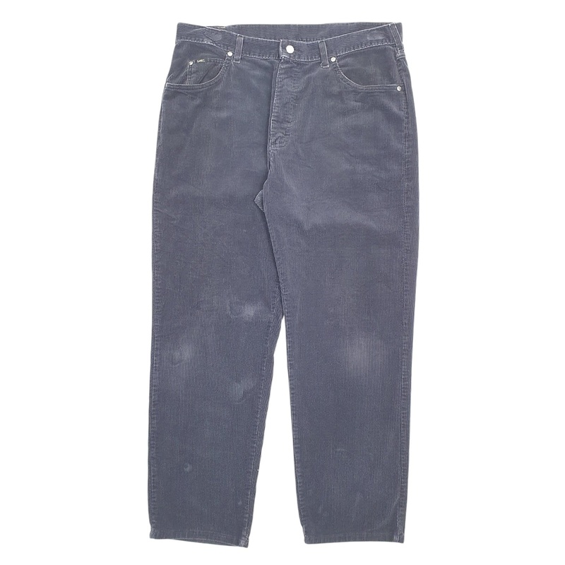 Mens Lee Navy Corduroy Cotton  Trousers Mens W36 L32
