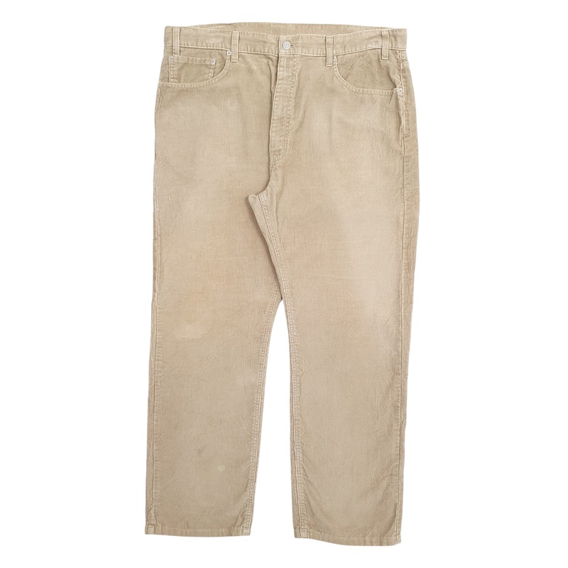 Mens Levis 505 Beige Corduroy Cotton Blend  Trousers Mens W40 L30