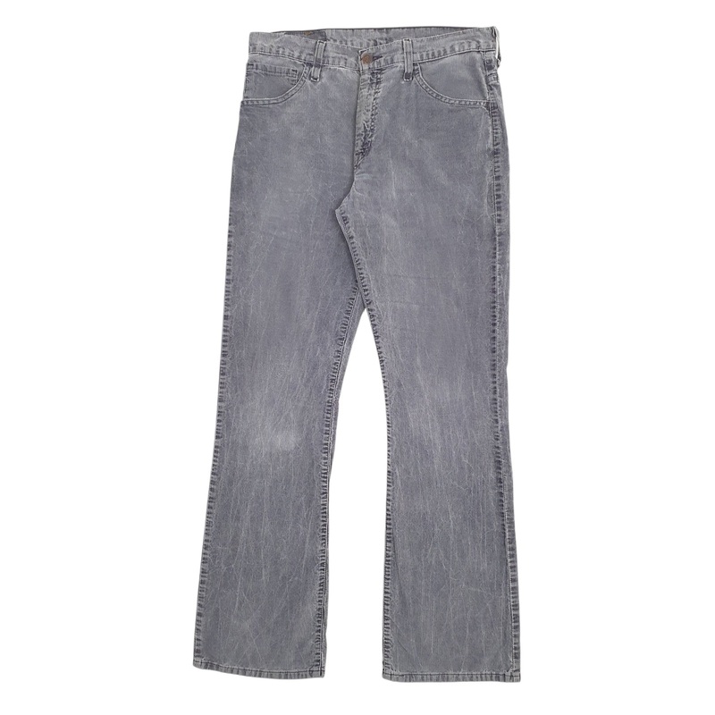 Mens Levis 507 Grey Corduroy Cotton  Trousers Mens W32 L34