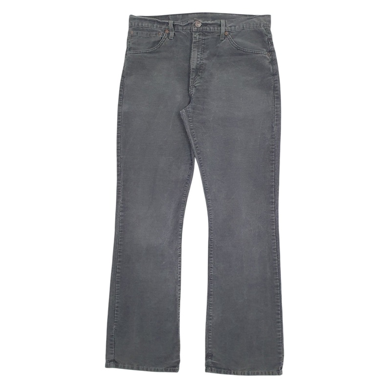 Mens Levis 507 Grey Corduroy Cotton  Trousers Mens W34 L34
