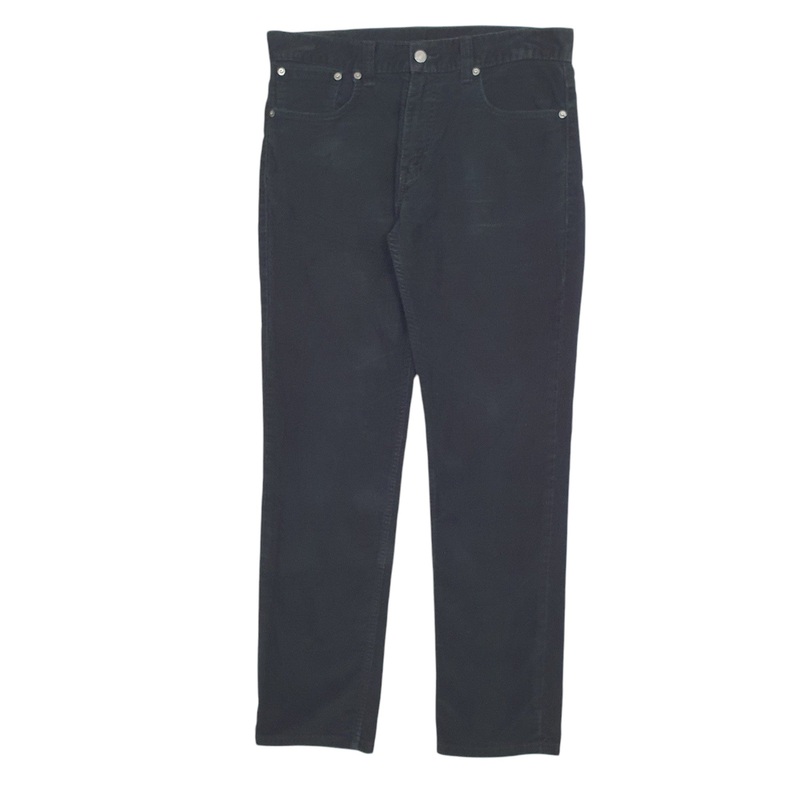 Mens Levis 511 Black Corduroy Cotton  Trousers Mens W34 L32