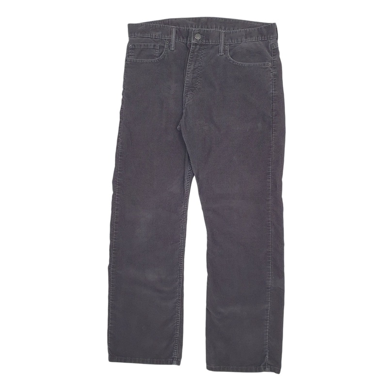 Mens Levis 514 Black Corduroy Cotton  Trousers Mens W36 L30