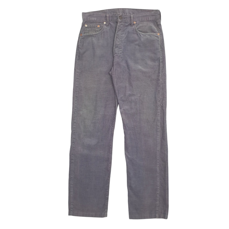 Mens Levis 551 Green Corduroy Cotton  Trousers Mens W34 L31