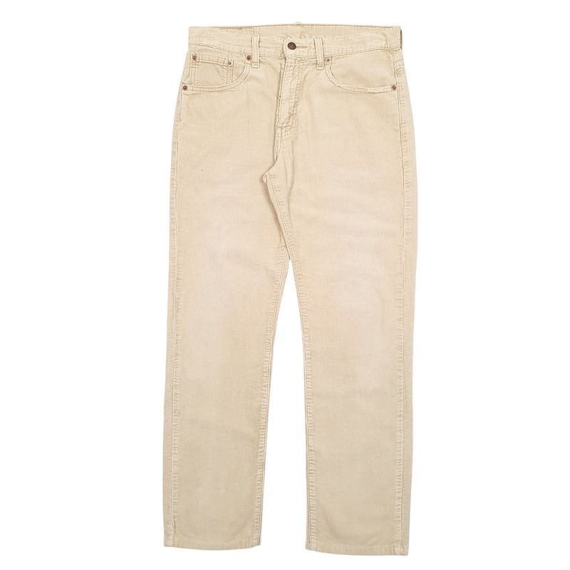Mens Levis 581 Beige Corduroy Cotton  Trousers Mens W32 L32