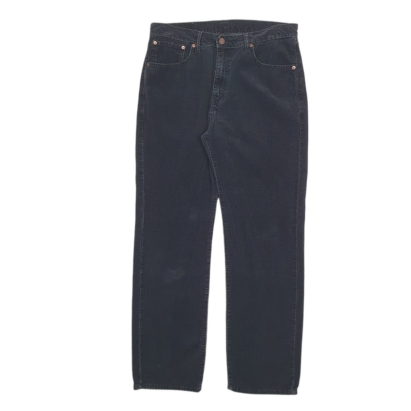 Mens Levis 751 Black Corduroy Cotton  Trousers Mens W34 L32