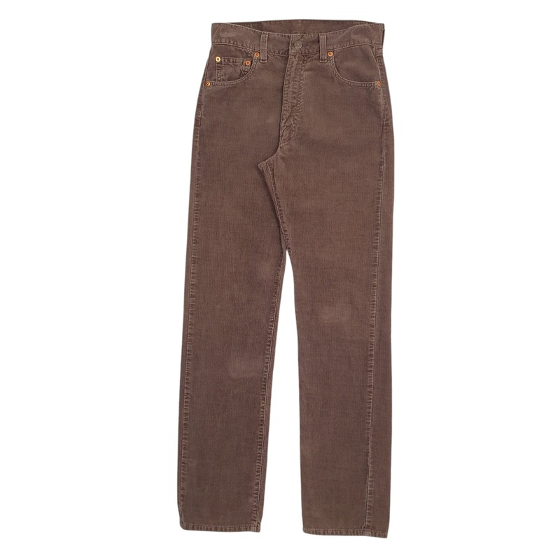 Mens Levis Brown Corduroy Cotton  Trousers Mens W28 L32