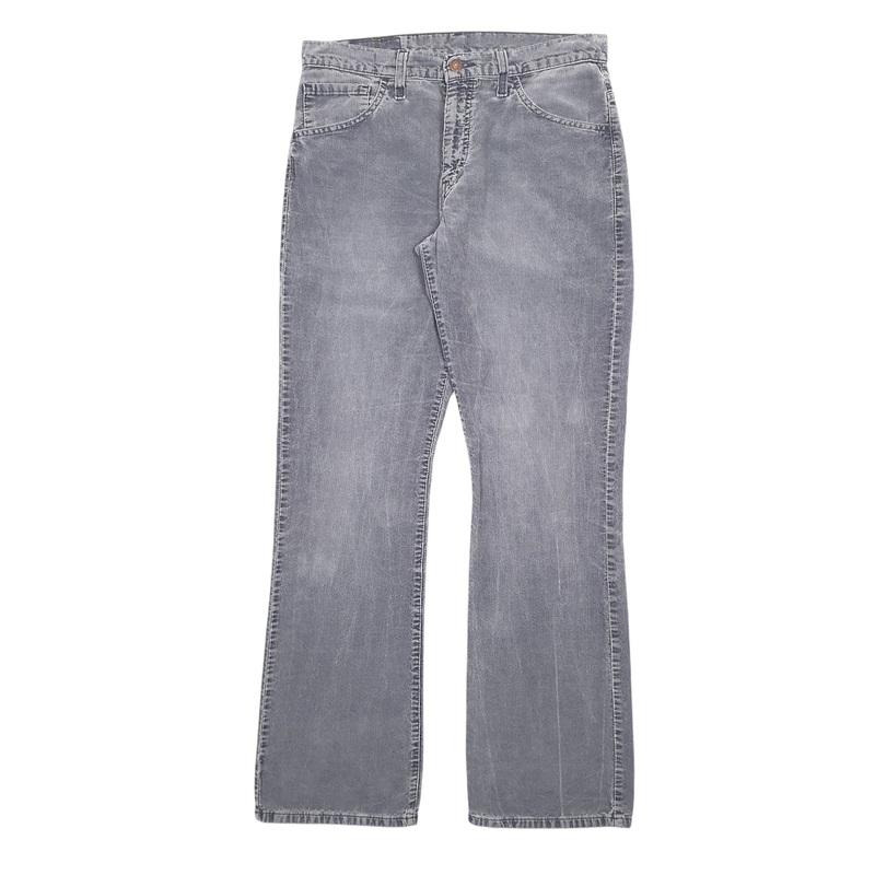 Mens Levis Grey Corduroy Cotton  Trousers Mens W32 L34