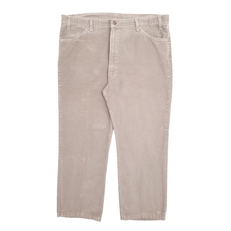 Mens Levis Grey Corduroy Cotton  Trousers Mens W42 L27