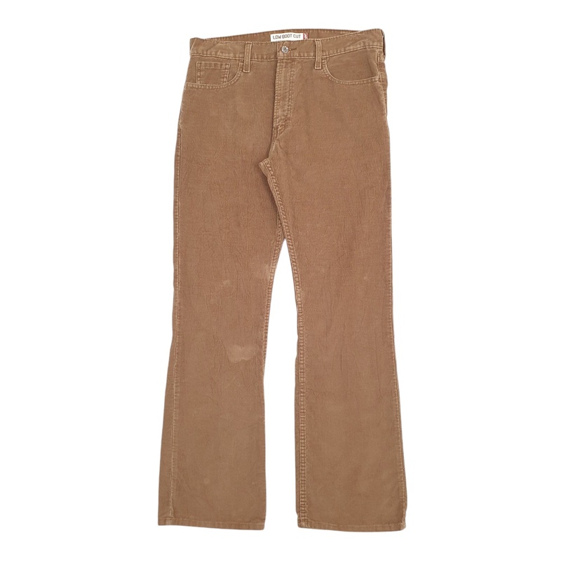 Mens Levis Low Brown Corduroy Cotton  Trousers Mens W36 L34