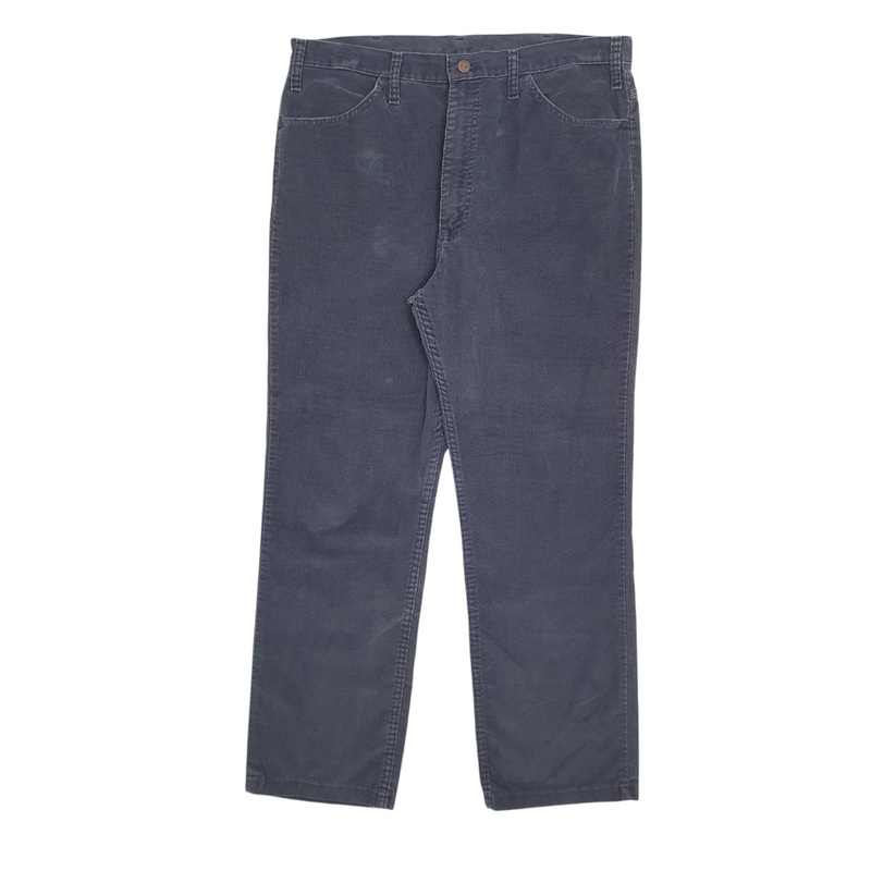 Mens Levis Navy Corduroy Cotton Blend  Trousers Mens W38 L30