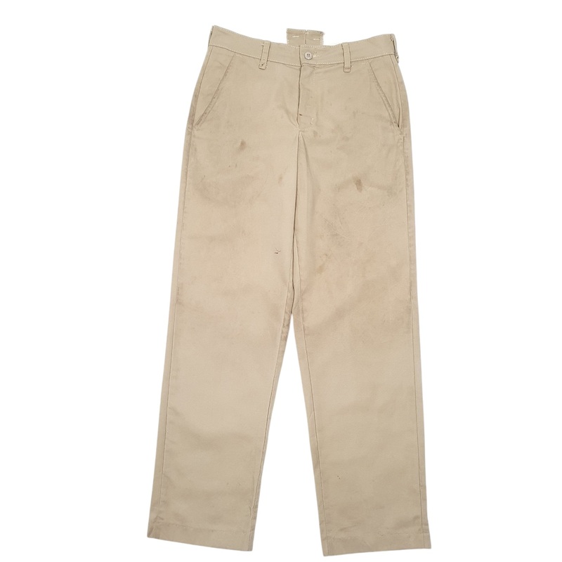 Mens Red Kap Workwear Pant Beige Chino Cotton  Trousers Mens W30 L32
