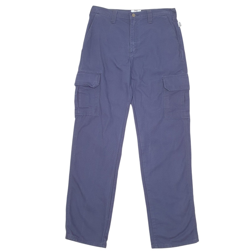 Mens Tyndale Utility Workwear Flame Resistant Navy Cargo Cotton  Trousers Mens W32 L34