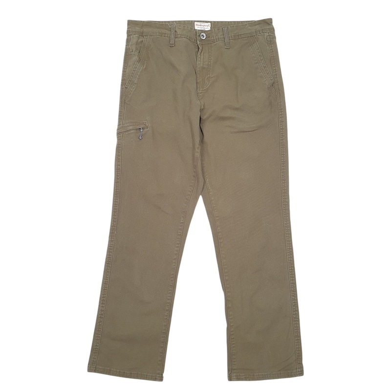 Mens Weatherproof Relaxed Khaki Carpenter Cotton  Trousers Mens W32 L30