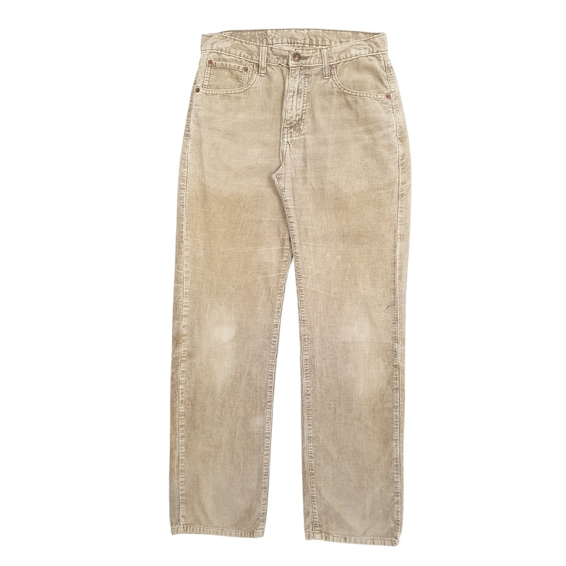 Womens Levis 751 Beige Corduroy Cotton  Trousers Womens UK12