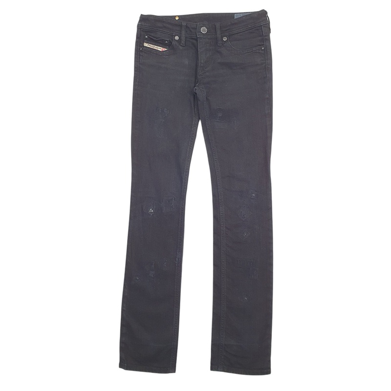 Diesel Lowky Slim Fit Distressed Jeans Womens UK6