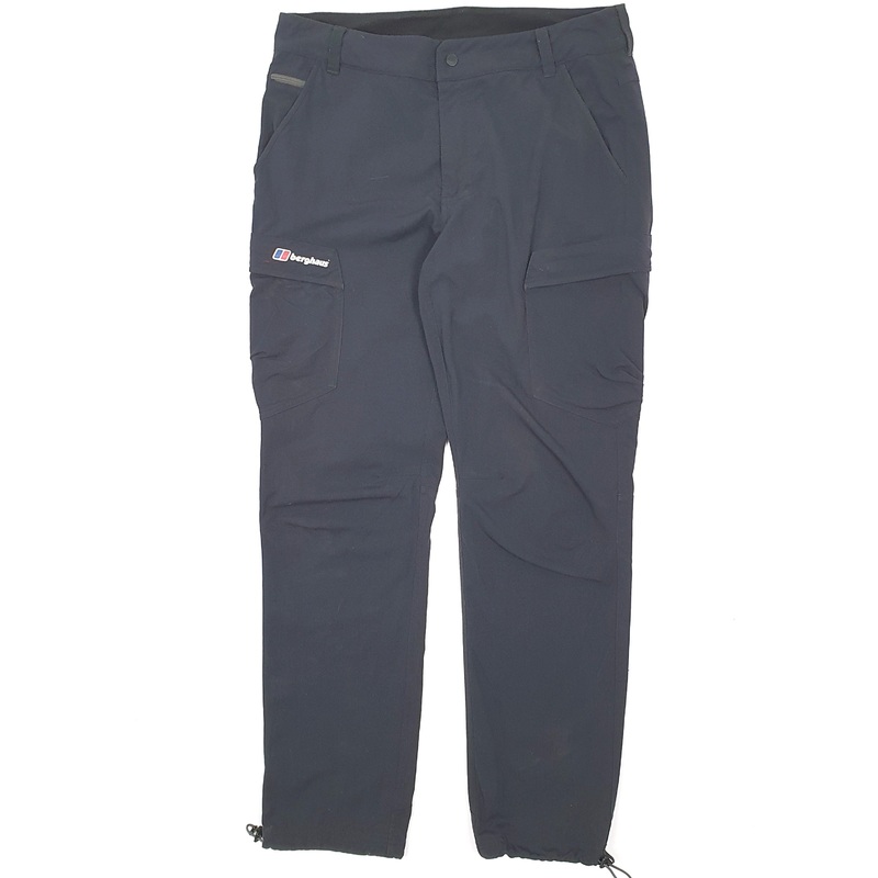 Mens Berghaus Hiking Walking Black Cargo Polyester  Trousers Mens W34 L32