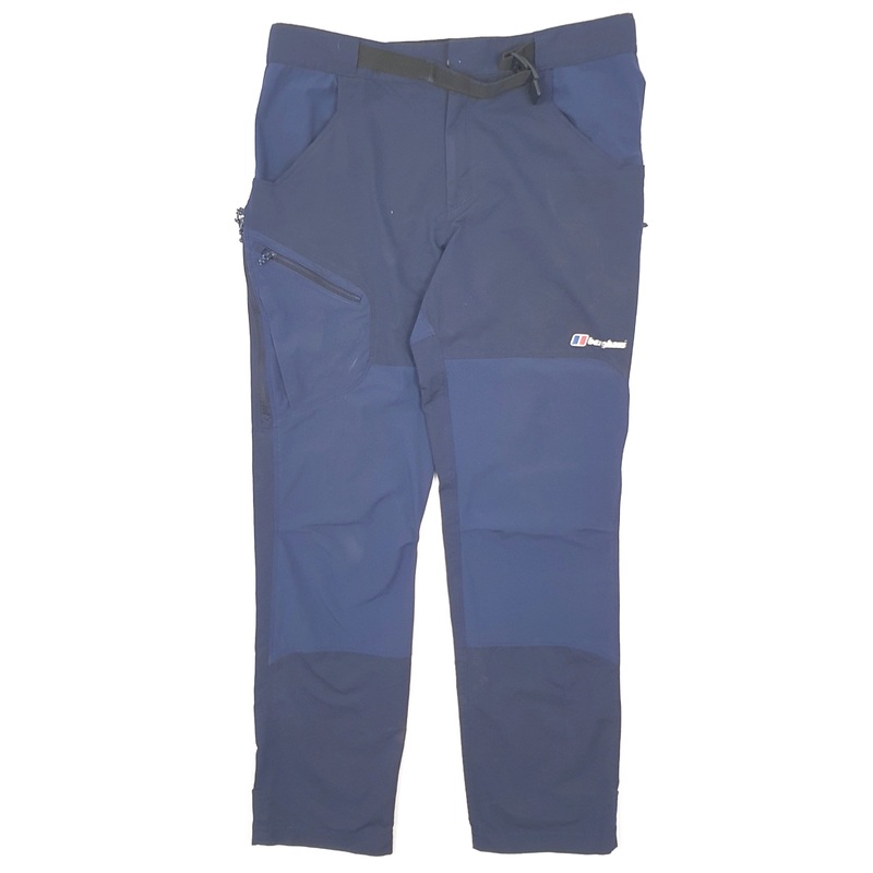 Mens Berghaus Hiking Walking Navy Cargo Polyester  Trousers Mens W34 L32