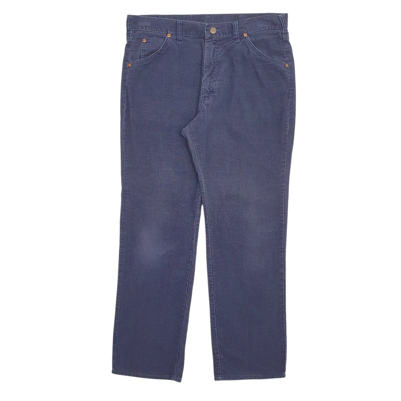 Mens Lee Navy Corduroy Cotton  Trousers Mens W36 L30