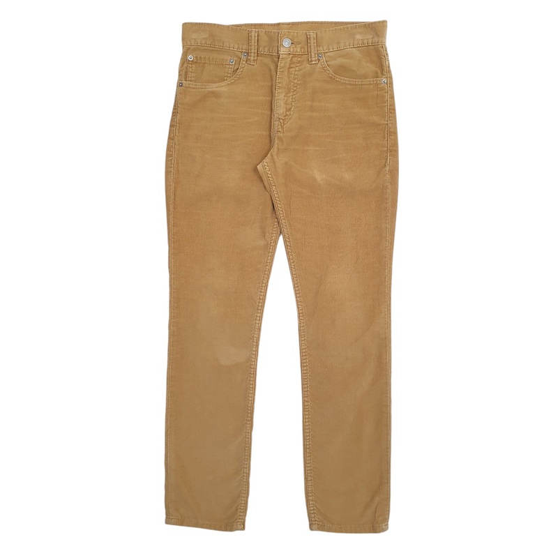 Mens Levis 511 Beige Corduroy Cotton  Trousers Mens W31 L30