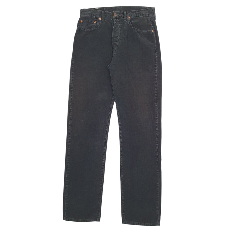 Mens Levis 551 Black Corduroy Cotton Blend  Trousers Mens W32 L34