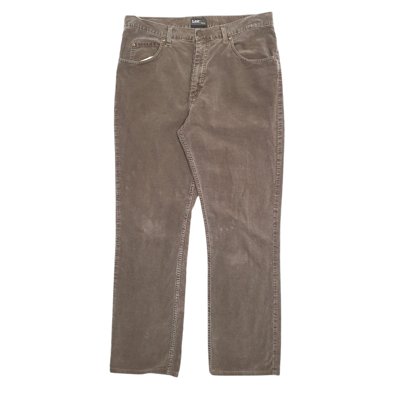 Mens Levis Brooklyn Brown Corduroy Cotton  Trousers Mens W36 L32