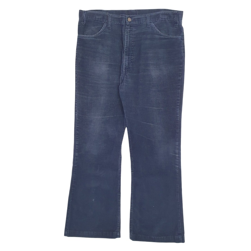 Mens Levis Navy Corduroy Cotton  Trousers Mens W38 L30