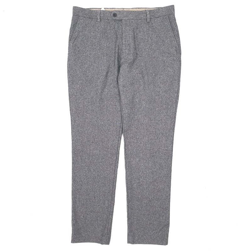 Mens Next Speckled Grey Formal Polyester  &  Wool  Trousers Mens W34 L31