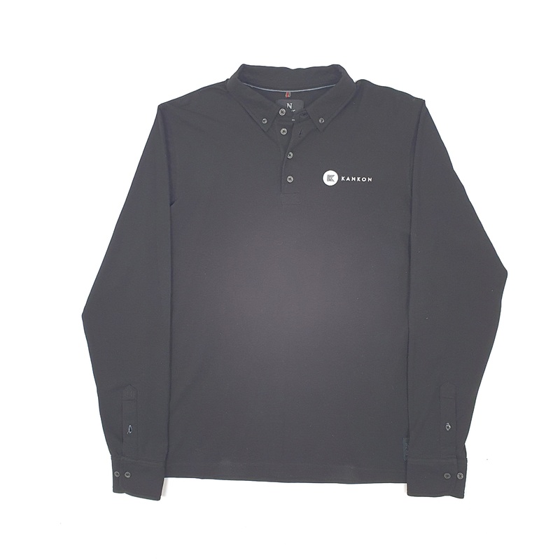 Nimbus Long Sleeve Cotton Blend Polo Shirt Mens L