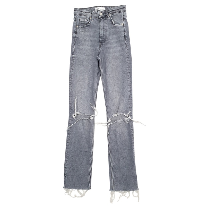 Zara Casual Skinny Fit Distressed Jeans Womens UK4
