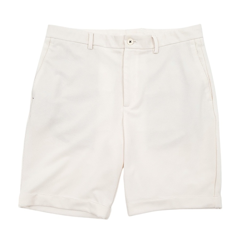 Zara Cream Chino Cotton Blend Shorts Mens W31