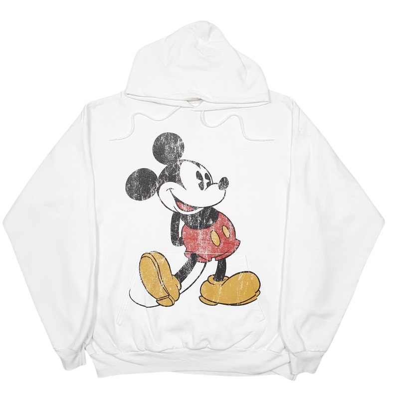 Disney Mickey Mouse Hoodie Cotton Blend Sweatshirt Jumper Mens XL