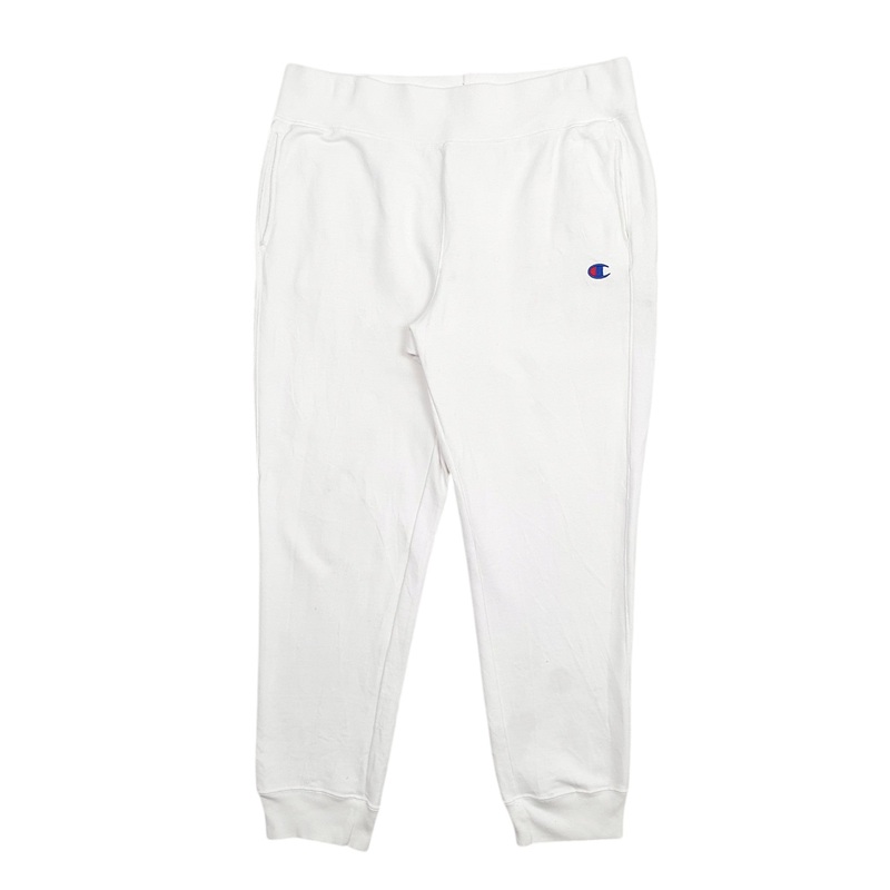 Mens Champion White Jogger Cotton Blend  Trousers Mens W38 L30
