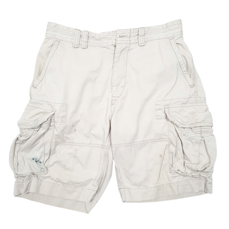 Polo Ralph Lauren Beige Cargo Workwear Cotton Shorts Mens W33