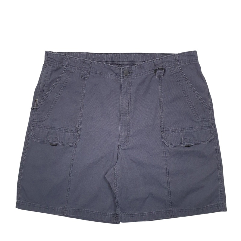 Wrangler Navy Cargo Workwear Cotton Blend Shorts Mens W42
