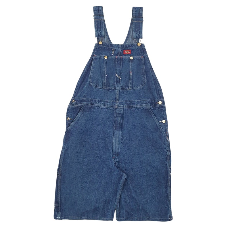 Mens Dickies Blue Dungaree Cotton  Trousers Mens W33 L11