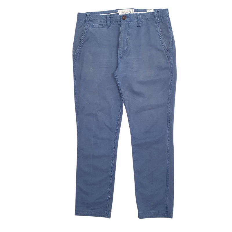 Mens Fat Face Blue Chino Cotton  Trousers Mens W34 L29