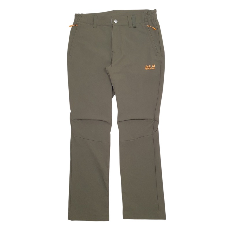 Mens Jack Wolfskin Khaki Hiking Walking Trousers Mens W32 L32