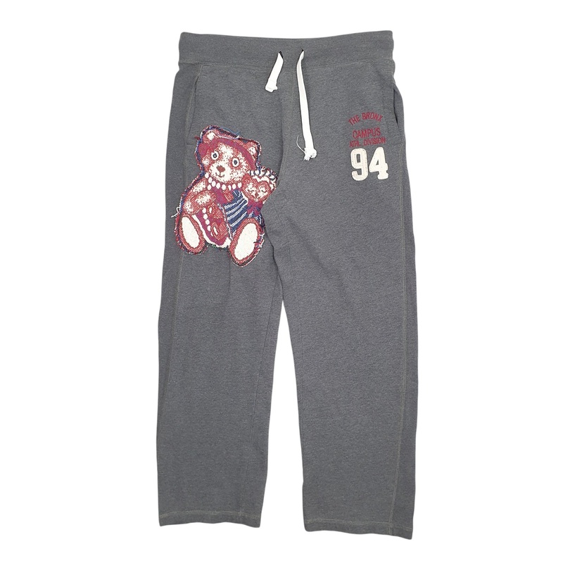 Mens Old Navy Teddy Bear Grey Jogger Cotton  Trousers Mens W36 L30