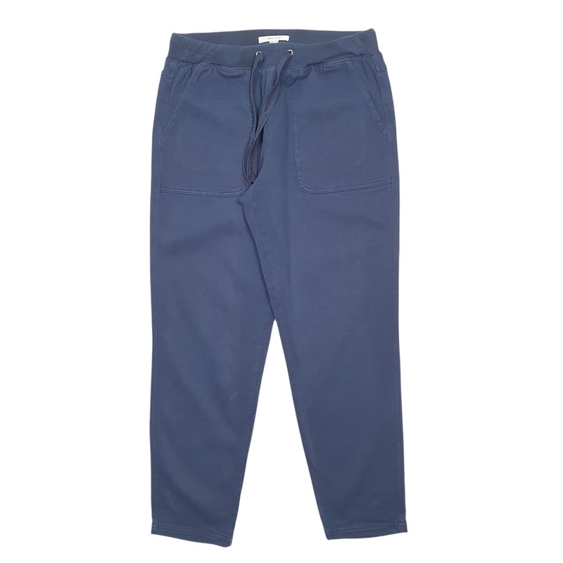 Womens White Stuff Navy Jogger Cotton Blend  Trousers Womens UK10